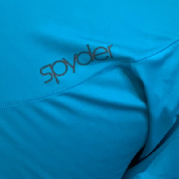 Spyder CYCLING 3/4 SLV TOP - Turq/Grey - Picture 3 of 15